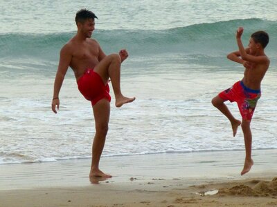 Joy sea beach