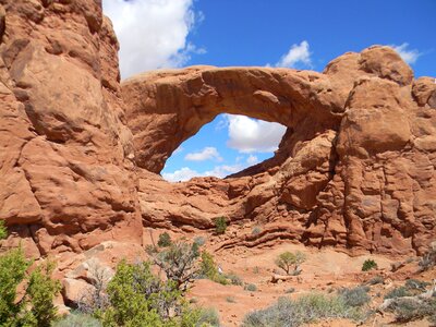 Rock arches desert photo