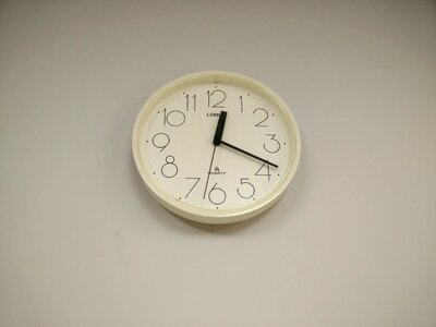 Hour minute clock face