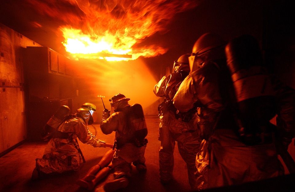 Air force feuerloeschuebung brand