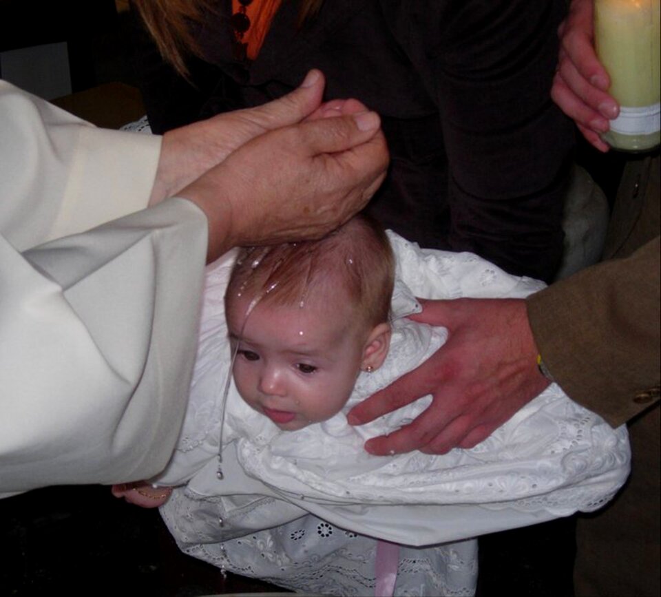 Religion christening bebe