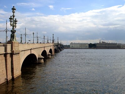 River neva sky photo