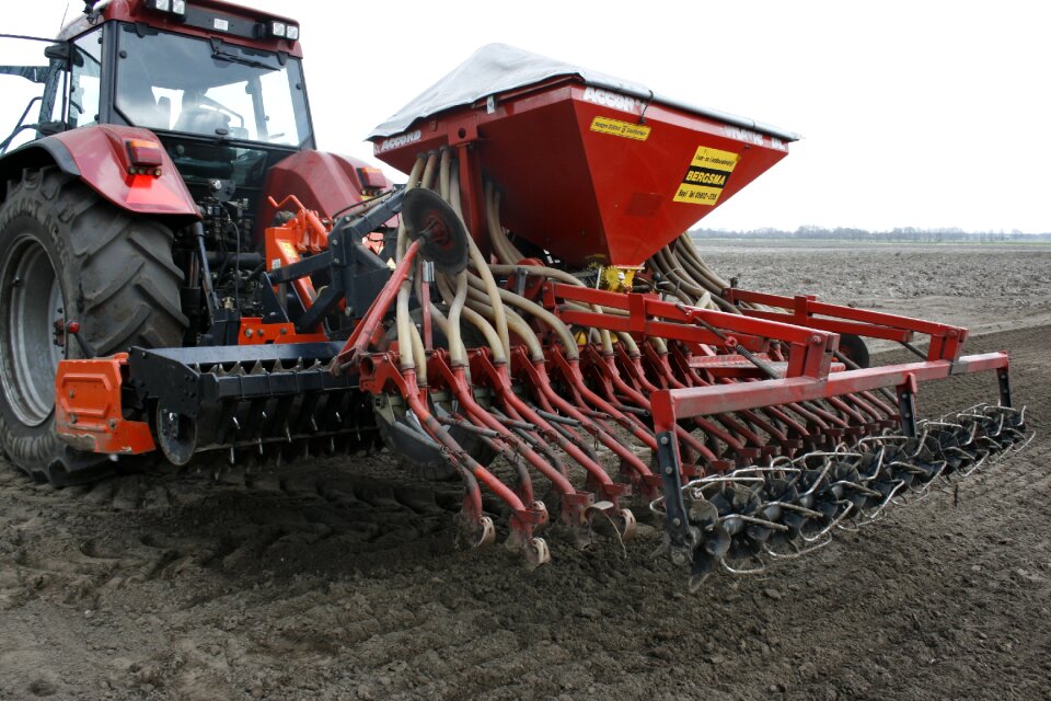Grass seed pasture sowing