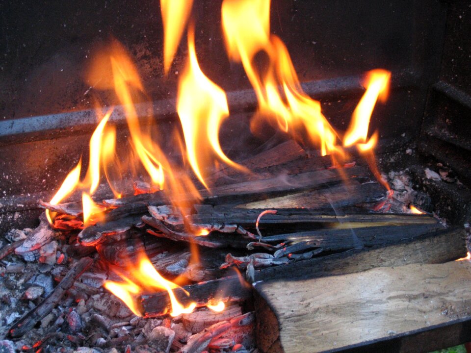 Orange heat wood