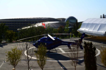 Helicopter helipad transport