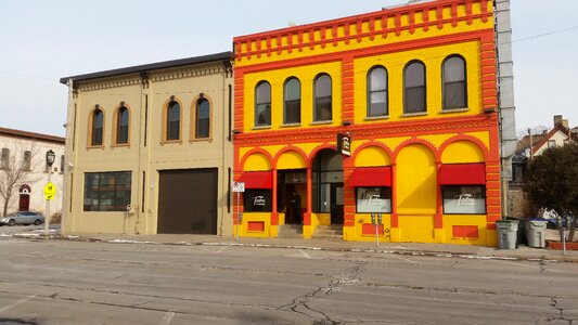 Cheerful colorful buildings