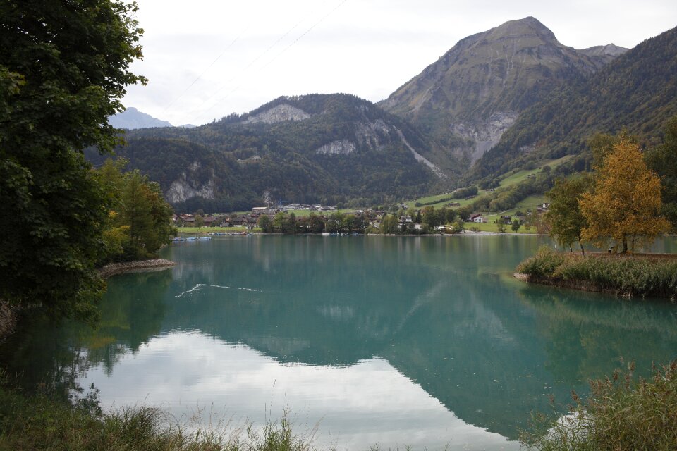 Reflection mountain green