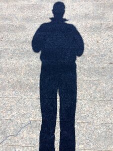 Silhouette man standing photo