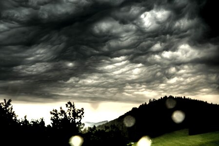 Storm landscape nature photo