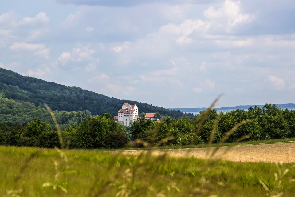 Middle ages castle landscape