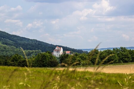 Middle ages castle landscape