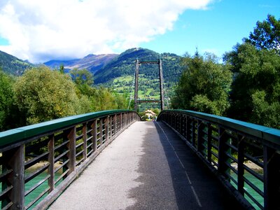 Bridge old wooden bridge landscape