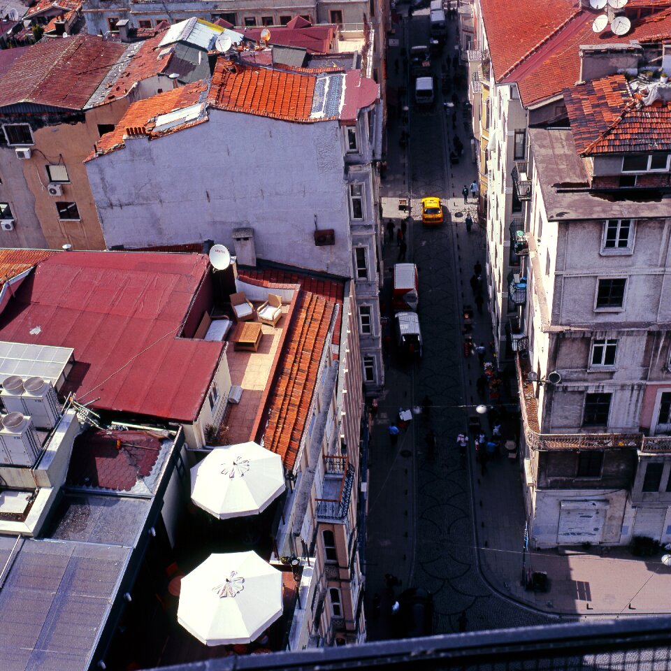 Roof top view view from above