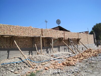Masonry bricks work