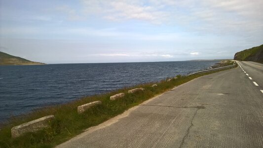 Sea road landscape