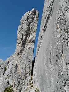 Rock tower alpine wilderkaiser photo