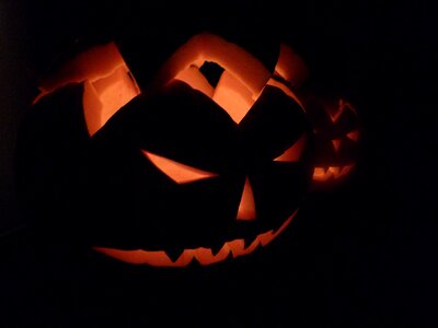 Pumpkin halloween creepy