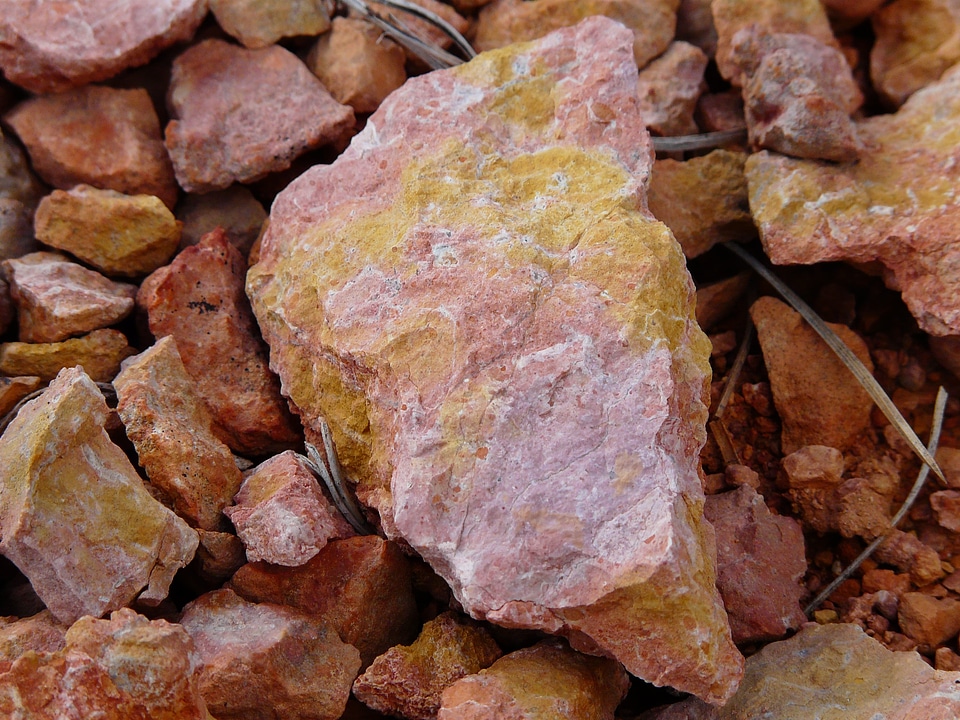 Rocks red sand stone