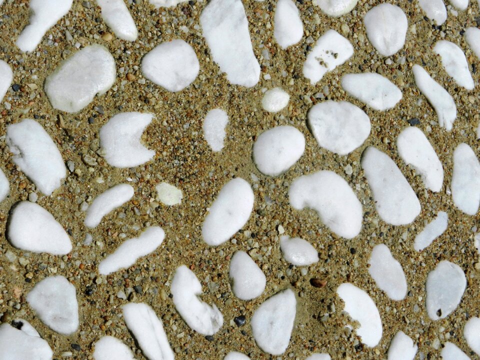 The background clear stones gravel