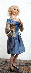 Miniature blond costume