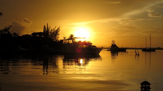 Tranquility nature sunset