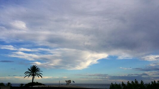 Sky sea calm