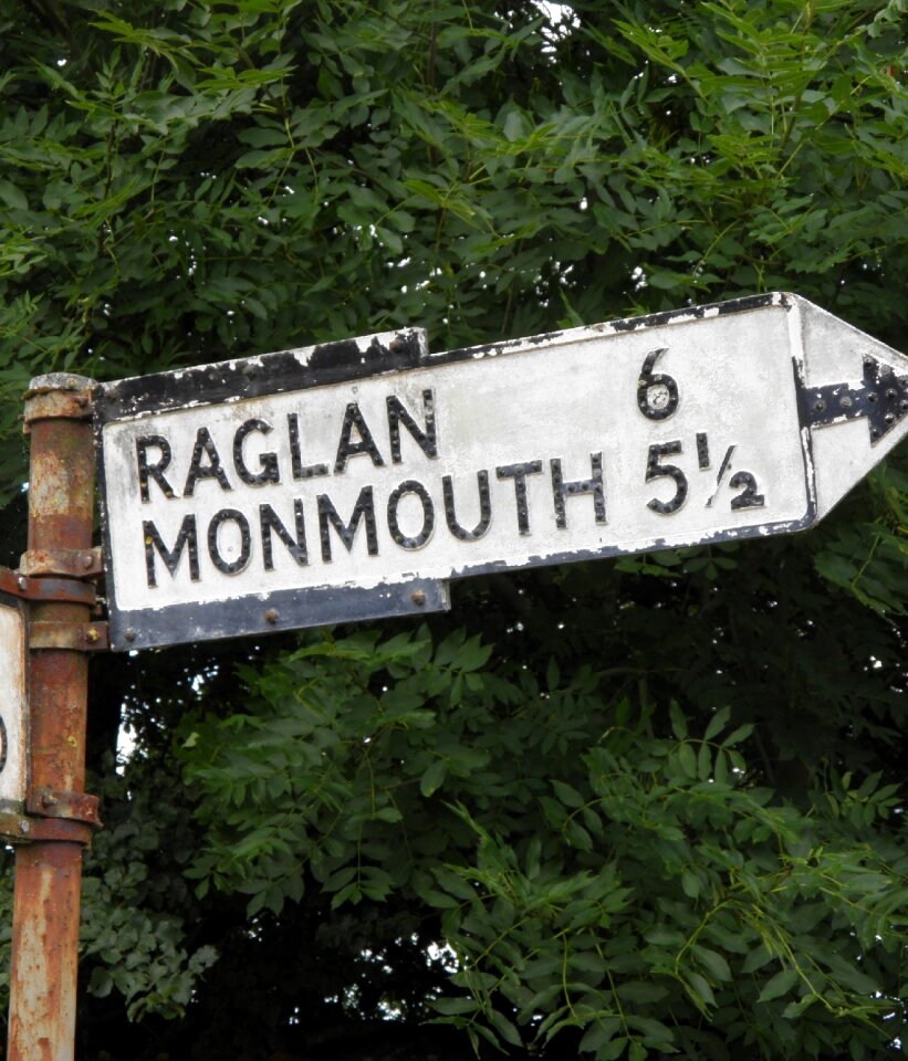Road sign post signpost