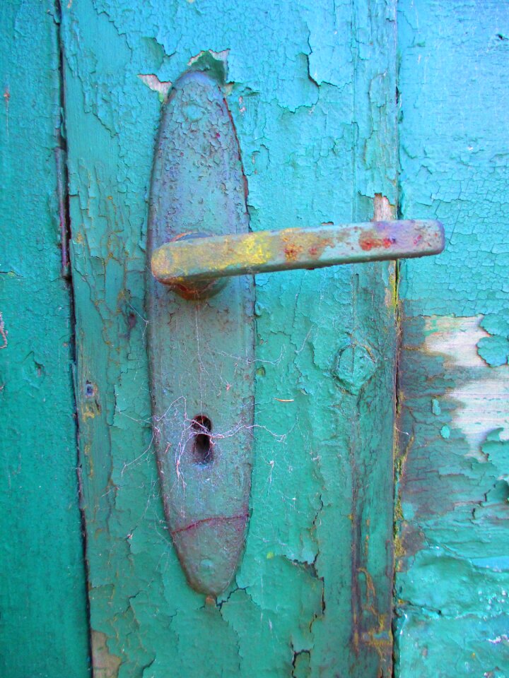 Fitting blue front door