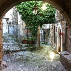 Medieval village navelli abruzzo