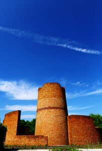 Building brick wall the scenery