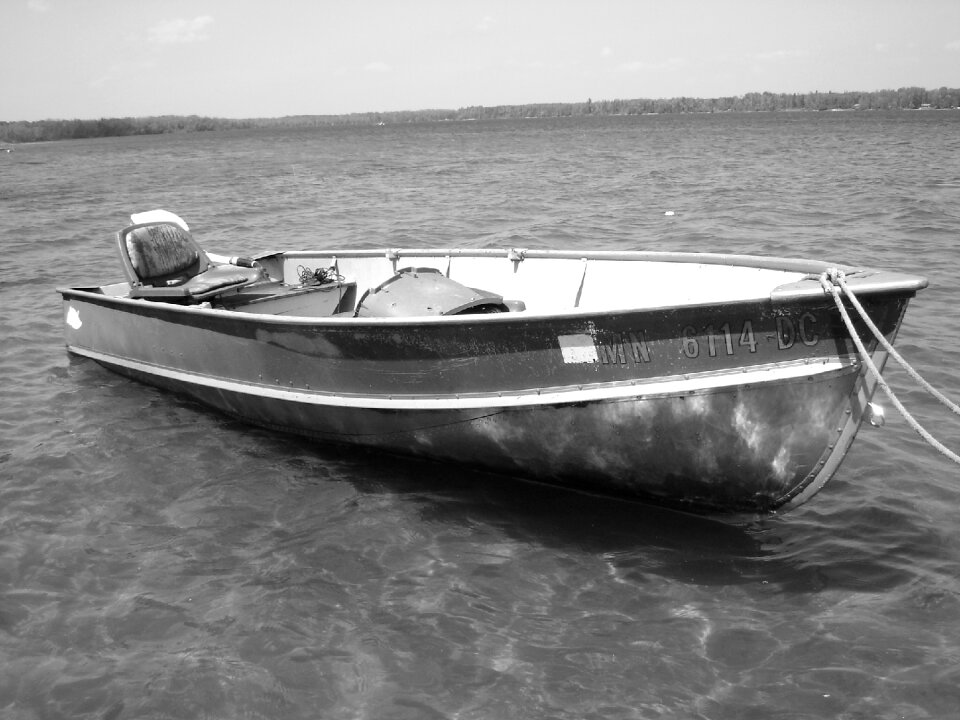 Landscape boat lake