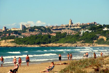 Tarragona sea beach