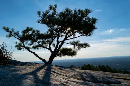 Light landscape stone mountain park photo