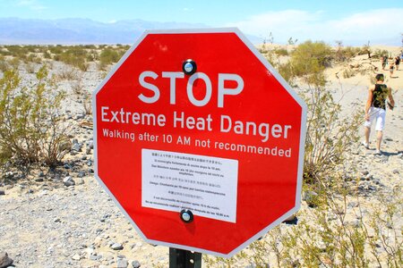 Hot extreme danger