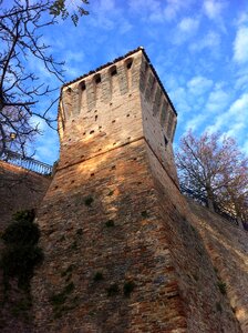 Fortification medieval tower sky photo