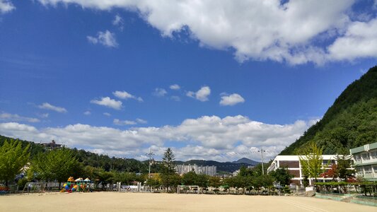 School scenery taebaek korea