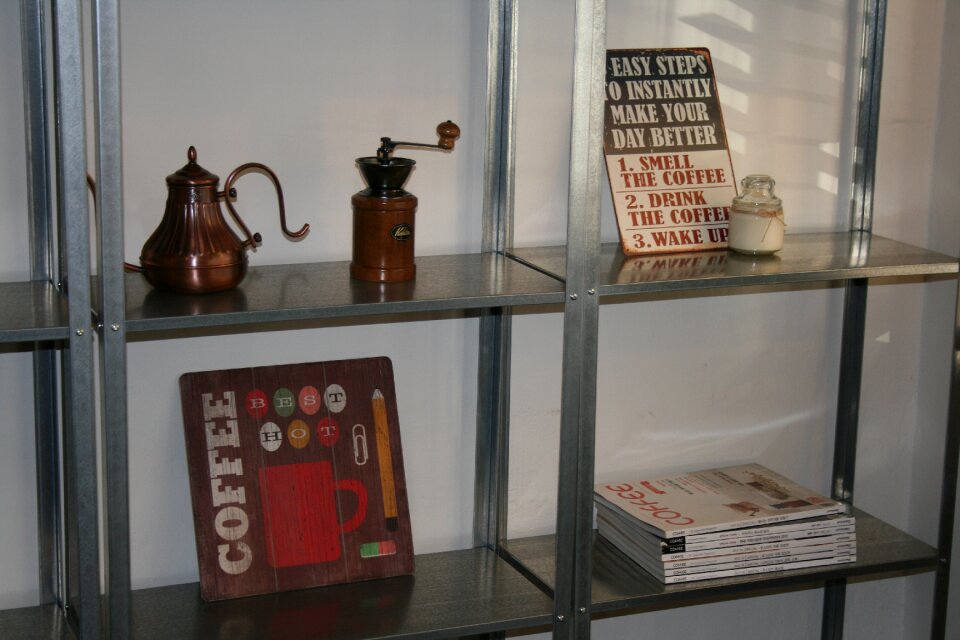 Coffee mill kettle picture frame