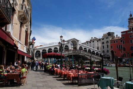 Canal alfresco italian photo