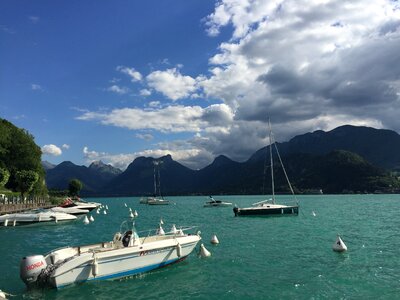 Mountain lake annecy