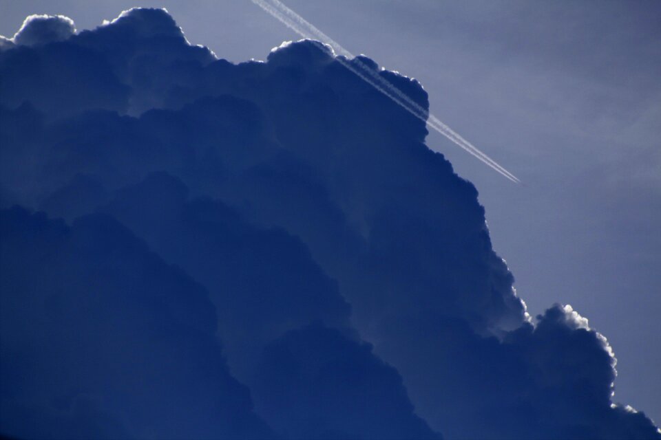 Darck sky stormy weather