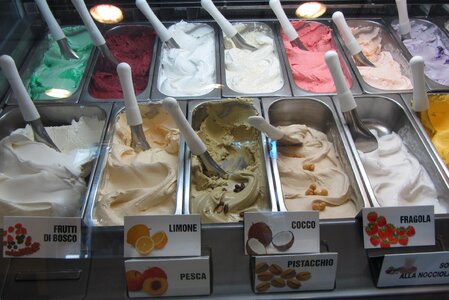 Italy ice cream ice cream parlour photo