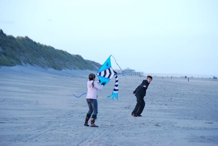 Kite game beach
