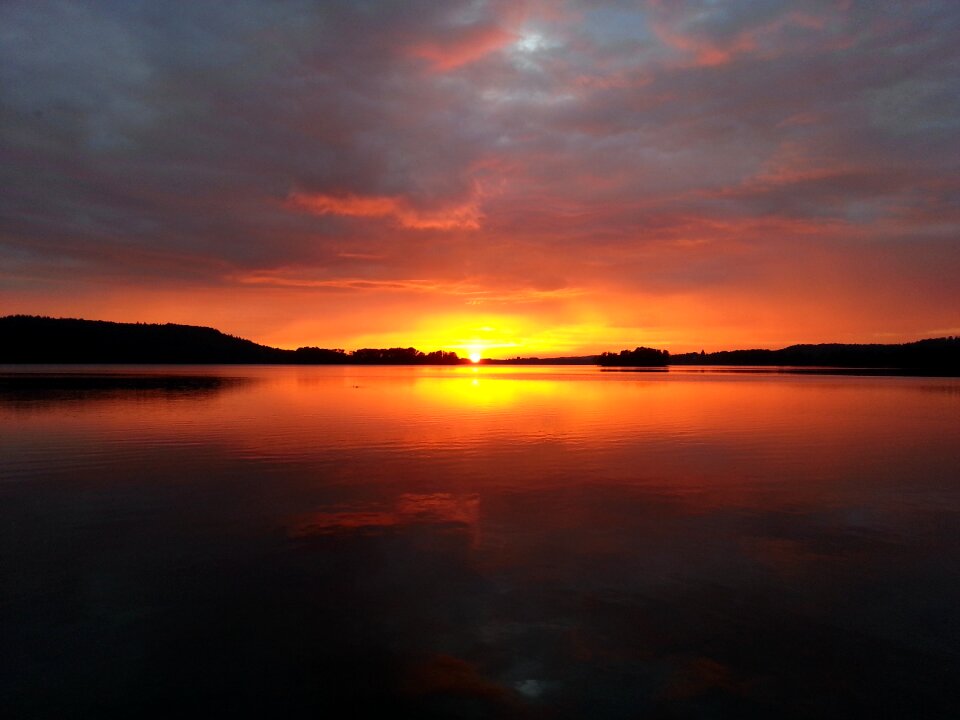 Afterglow rays sunbeam