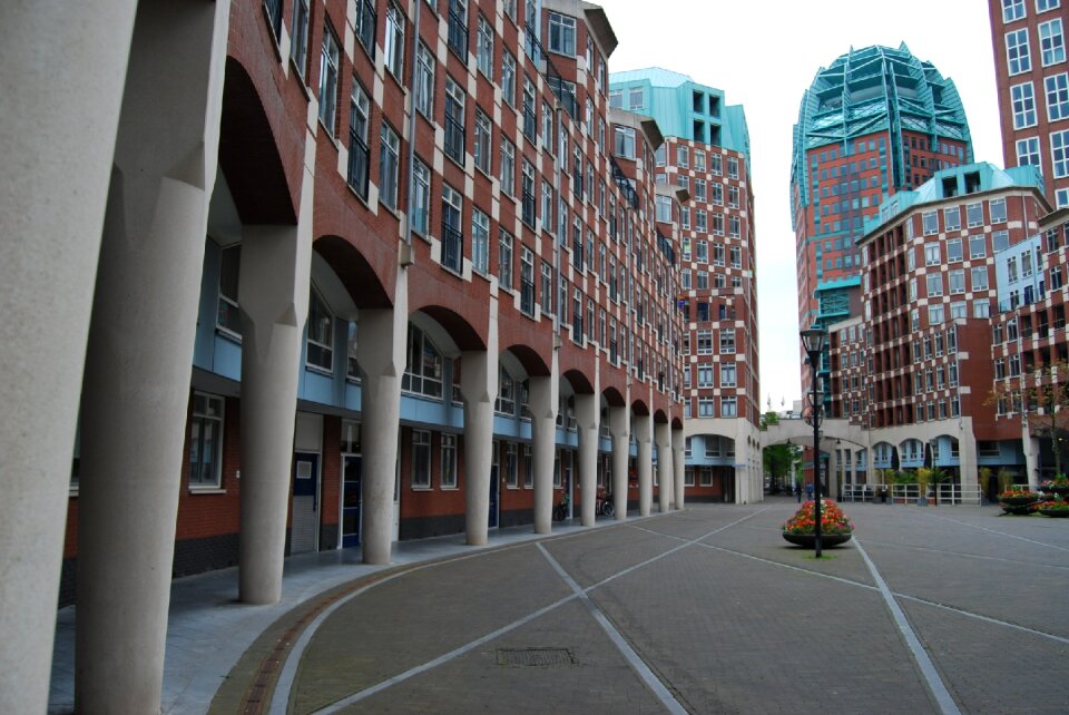 Architecture city facade
