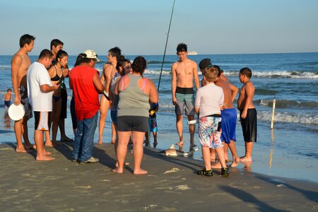 Summer beach danger