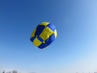 Hot air blue sky