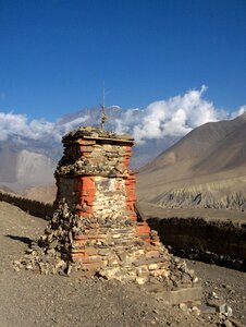 Chorten stupa buddhist photo