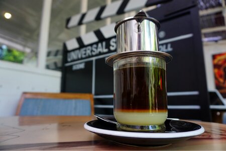 Cup breakfast drink