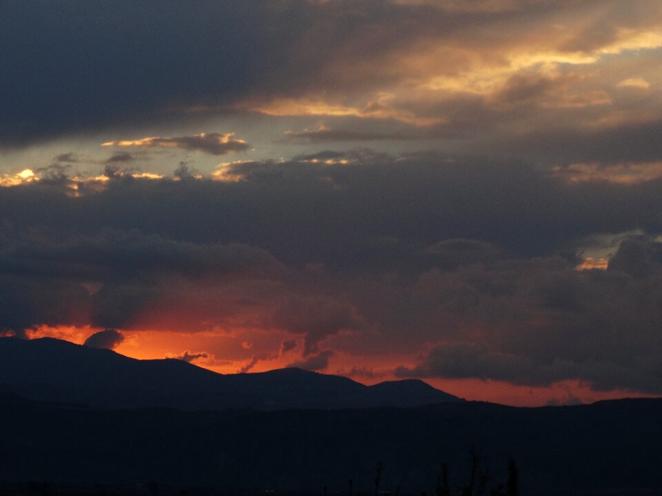 Sunrise color sunset sky photo