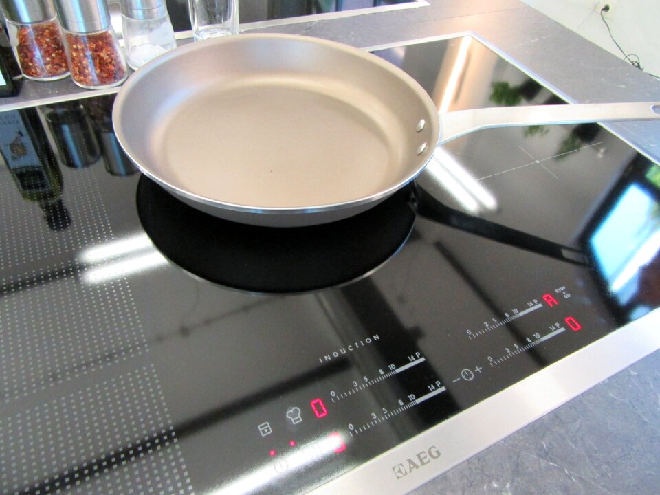 Cooking school pan induction